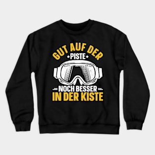 Skilehrer Wintersport Skihelm Skibrille Skiurlaub Skifahrer Crewneck Sweatshirt